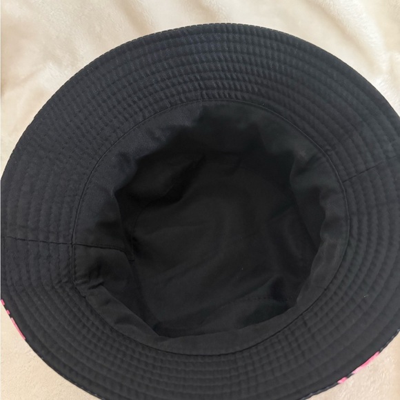 Black Bucket Hat with Pink Flamingos - Picture 5 of 7